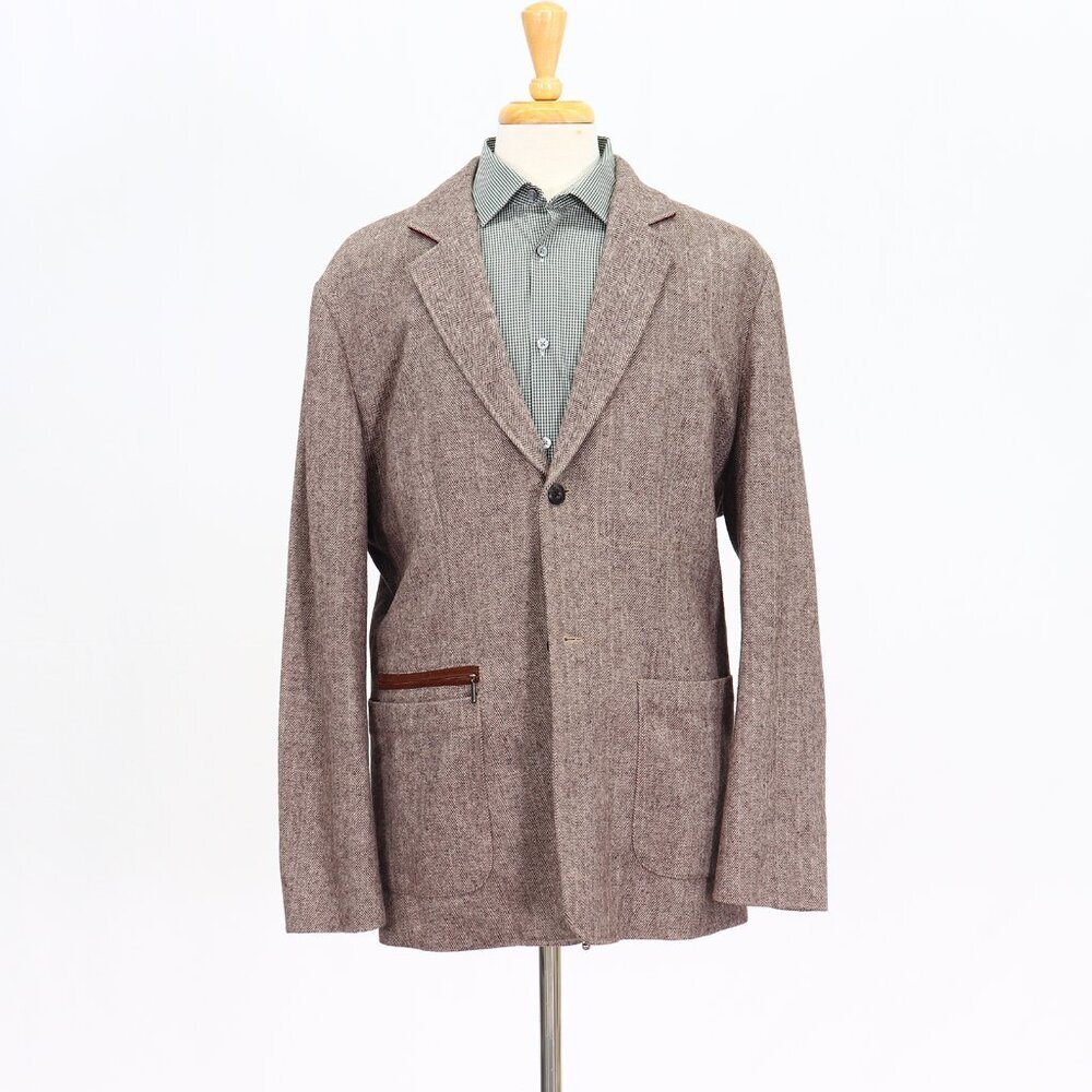 Tommy Bahama 44L Brown HB 2-Button Sport Coat Blazer Jacket T149
